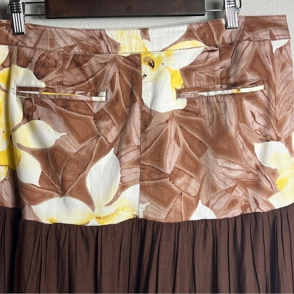 Additions by Chico's Maxi Skirt Chico's 3 US 16 Boho Peasant Chiffon Hem Floral - Picture 7 of 13